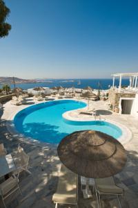 Bazén v ubytování Hermes Mykonos Hotel nebo v jeho okolí