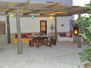 En terrasse eller udendørsområde på Casa da Avó Nina