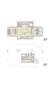a floor plan of a house at Villa By Nature in Yawatano