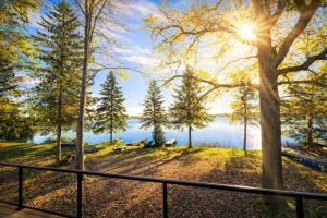 a view of a body of water with trees at 3-bedroom Lakefront Villa #10 in Lakefield