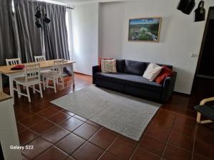 a living room with a couch and a table at T1 Universidade Açores in Ponta Delgada