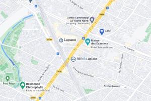 a map of the city of london with attractions at Résidence Chlorophylle - Arcueil in Arcueil