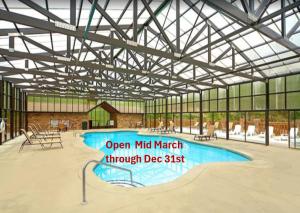 an open mic match through deiss indoor swimming pool at Pure Mountain Pleasure in Sevierville