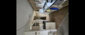 an overhead view of a kitchen in a house at Maison de Lucie à Tholen in Poortvliet +11 photos