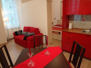 Kuchyň nebo kuchyňský kout v ubytování Rooms Boutique Carducci