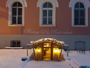 Birinu Pils v zimě