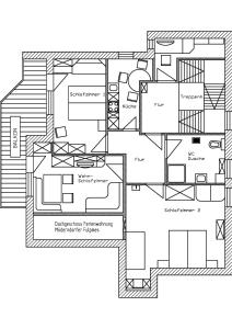 Plán poschodí v ubytovaní Ferienwohnung Möderndorfer, Fulpmes