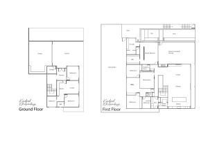 a floor plan of the ground floor of a house at Kindred Whitsundays in Cannonvale