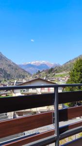 a view of a train station from a balcony at San Martì Casa Vacanze in Piazza Brembana +34 photos
