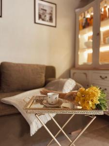 a living room with a coffee table and a couch at Casa Morosina in Svetvinčenat +25 photos