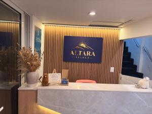 an office with a sign on a wall at Hotel Altara AQP in Arequipa
