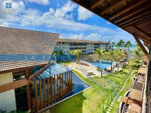 an overhead view of a resort with a swimming pool at La Fleur Collection Vacation Homes - Residence & Resort in Porto De Galinhas