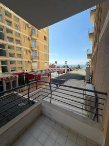 a view from the balcony of a building at Aldi APARTMENTS in Lezhë