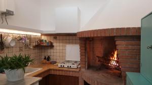 Nhà bếp/bếp nhỏ tại B&B La Casa in Collina
