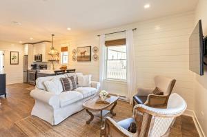 a living room with a couch and chairs and a table at Kildahl House - Boutique Farmhouse Suite #2 in West Dundee