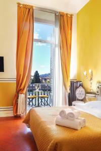 Een bed of bedden in een kamer bij Residenza Vespucci