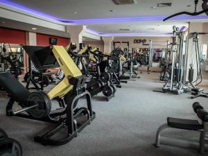 Fitness centrum a/nebo fitness zařízení v ubytování Hotel Olimp Business & Spa