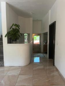 a room with a potted plant on the wall at The best sunrise in Salina Cruz +36 photos