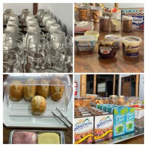 a collage of four pictures of food and drinks at Palladium Hotel in Rio Piracicaba +13 photos
