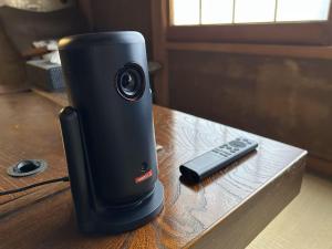 a sony camera on a table with a remote control at Jokan-en in Honjo +41 photos