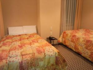 Postel nebo postele na pokoji v ubytování Hotel Matsumoto Hills