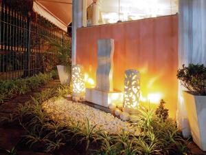 Um jardim em Pousada Casablanca