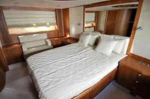 a large bed in the middle of a boat at HASERO Composites in Kampala