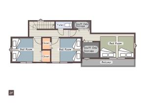 a floor plan of a house at 平宿 本山町ホテル in Kumamoto