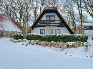 Finnhaus Elke om vinteren