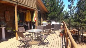 Μπαλκόνι ή βεράντα στο Cabañas & SPA Carilafquen
