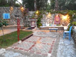 A garden outside Polytropon Apartments
