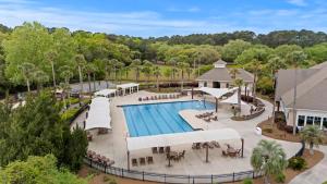 an overhead view of a pool at a resort at BW3131: 3131 Baywood Drive in Seabrook Island