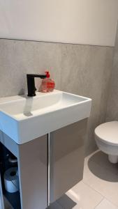 Kupatilo u objektu Hermelsstübche Studio +11 fotografija