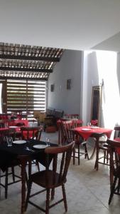 En restaurang eller annat matställe på Pousada Boa Vida