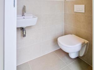 a bathroom with a toilet and a sink at Kaag in Oud-Ade +16 photos