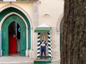 a statue of a man standing in front of a building at Lisboa Carmo Hotel in Lisbon +36 photos