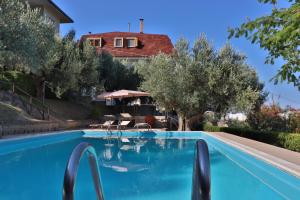 a swimming pool with trees and a house at Villa Elvise - YourPlace Abruzzo in Fossacesia