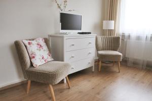 TV a/nebo společenská místnost v ubytování Orchidee Altenau