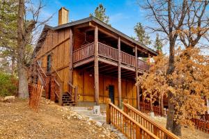 a large wooden house in the woods at 2614 - Cielos Nest in Big Bear Lake