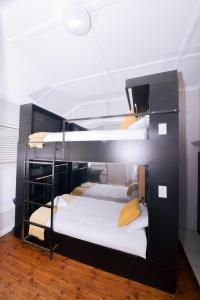 a couple of bunk beds in a room at Luxury Backpackers in Port Elizabeth +26 photos