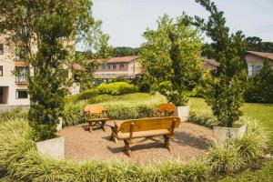 
A garden outside Hotel Tissiani Canela
