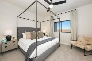 a bedroom with a bed and a window at 103 Granby Meadow Dr in Granby