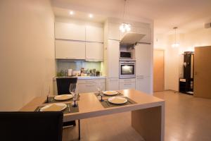 Riga Riverside Apartment tesisinde mutfak veya mini mutfak