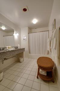 A bathroom at Minnewaska Lodge