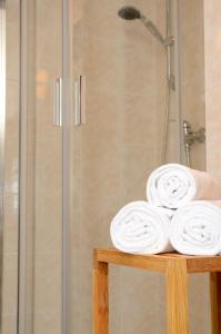 Koupelna v ubytování Hotel Leopold Račín