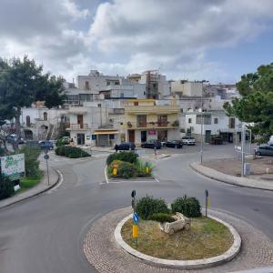 a roundabout in a city with a town at Chiaro di Luna in Crispiano