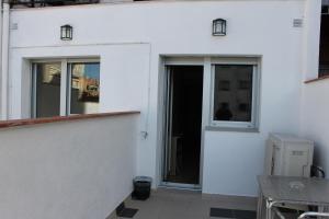 Un balcon sau o terasă la Hostal Cal Siles