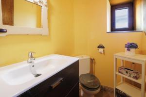 a bathroom with a sink and a toilet at Masia d'en cot in Puigcerdà +32 photos