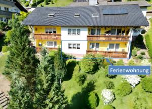an aerial view of a house at Schwarzwald-Ferienwohnung Lehmann in Oppenau