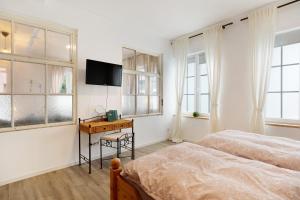 เตียงในห้องที่ Wohnloft